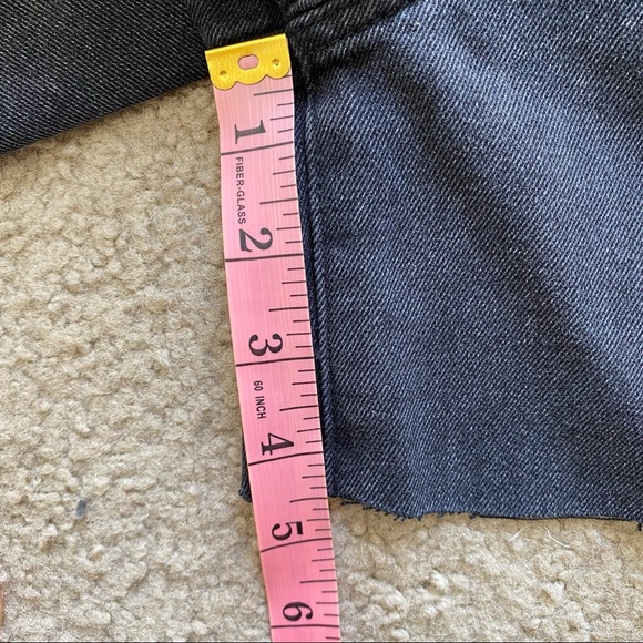 Motel Rocks Black Loose Fit Denim Shorts, Size XS - Picture 7 of 7